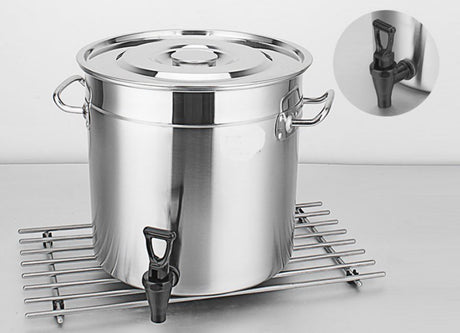 Stainless Steel Pot with Tap - 30 Ltr Capacity
