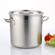 Stock Pot 50L Stainless Steel Pot With Lid - 40cm Diameter - Commercial Grade - Versatile Cooking for Home and Hospitality Use