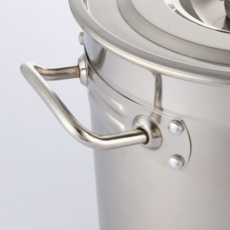 Stock Pot 98L Stainless Steel With Lid - Commercial Grade - Durable and Versatile Cooking Solution