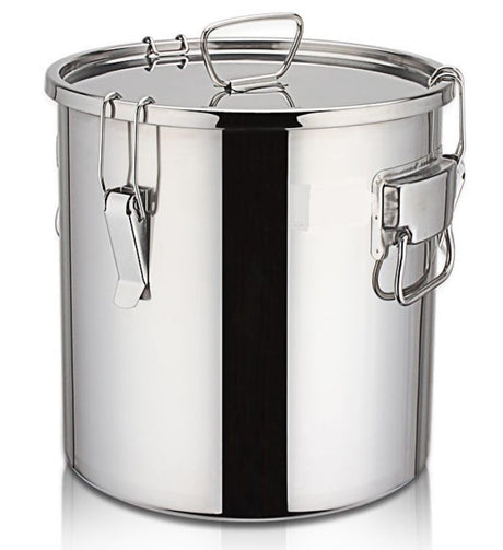 Stainless Steel Stock Pot with Clamps - 20L Commercial Grade - Versatile and Durable Cooking Solution