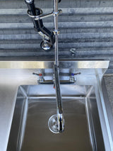 Commercial Kitchen Sink With Rinse Tap - 1200x600x900mm